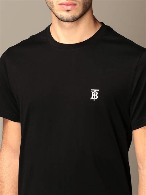 t-shirt burberry homme noir|T.